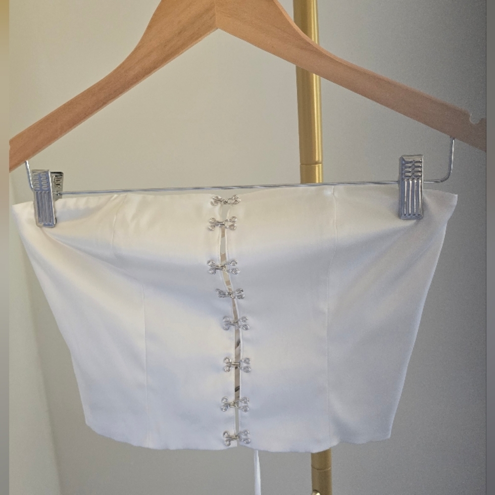 Crybaby White Silky Corset